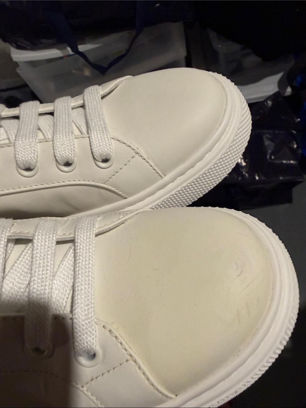 Prada White Low-Top Leather Sneakers - Picture 6 of 6